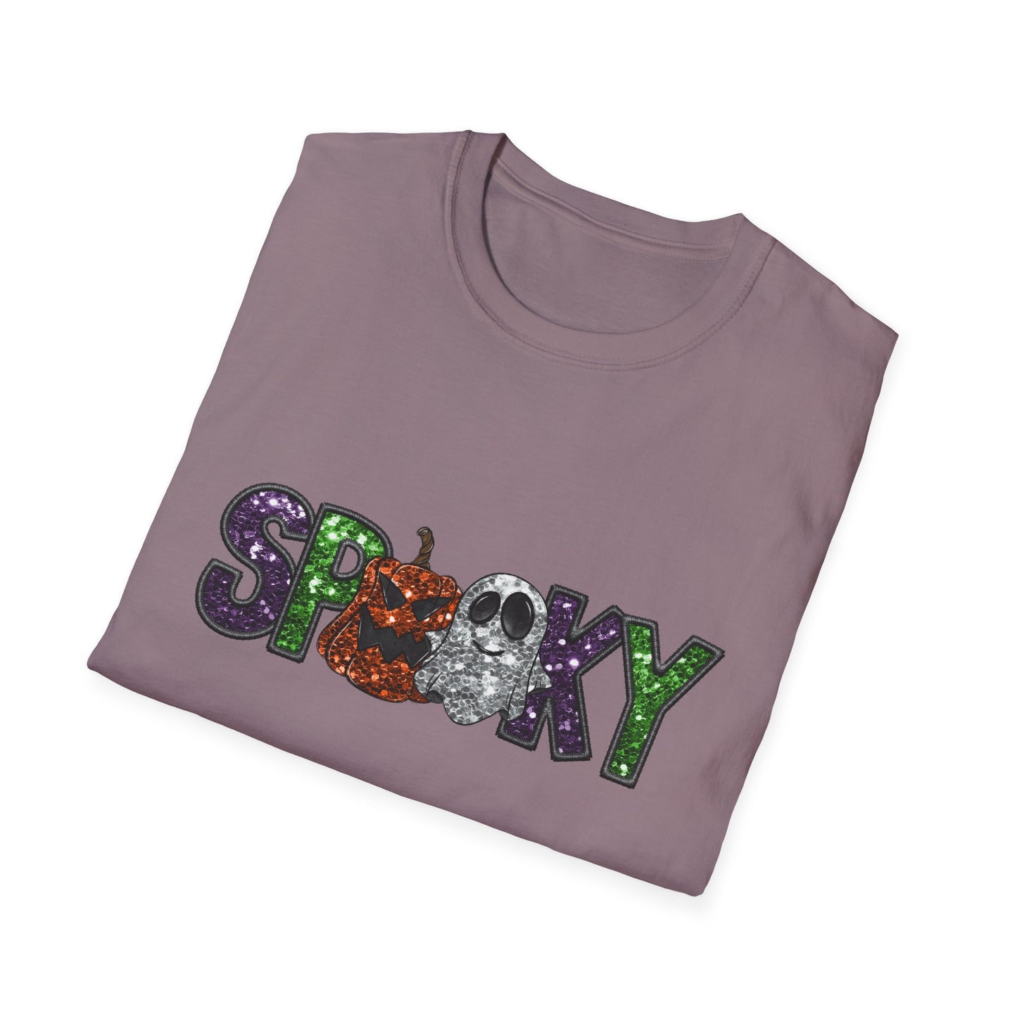 Spooky Halloween T-Shirt, Unisex Softstyle Tee, Autumn Shirt, Halloween Party Apparel, Fall Fashion Top