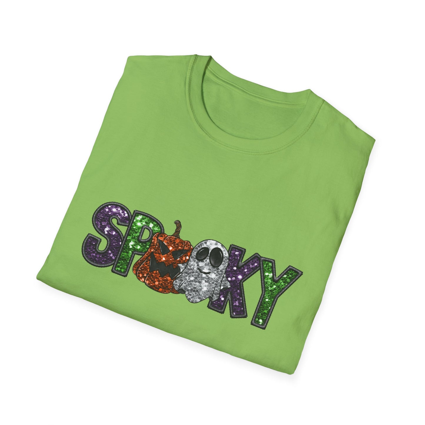 Spooky Halloween T-Shirt, Unisex Softstyle Tee, Autumn Shirt, Halloween Party Apparel, Fall Fashion Top