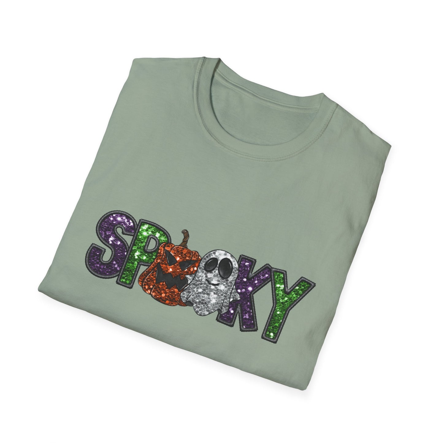 Spooky Halloween T-Shirt, Unisex Softstyle Tee, Autumn Shirt, Halloween Party Apparel, Fall Fashion Top