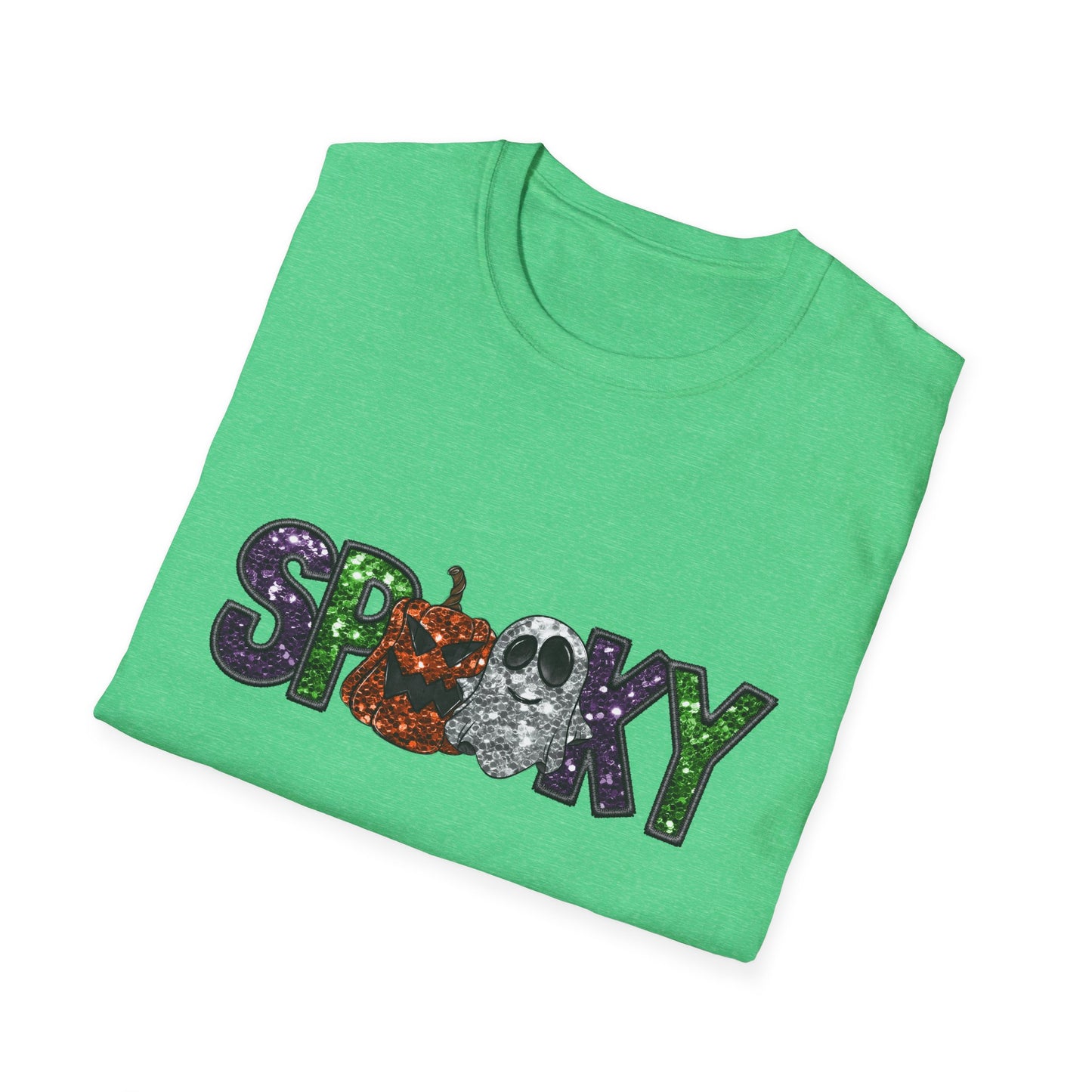 Spooky Halloween T-Shirt, Unisex Softstyle Tee, Autumn Shirt, Halloween Party Apparel, Fall Fashion Top