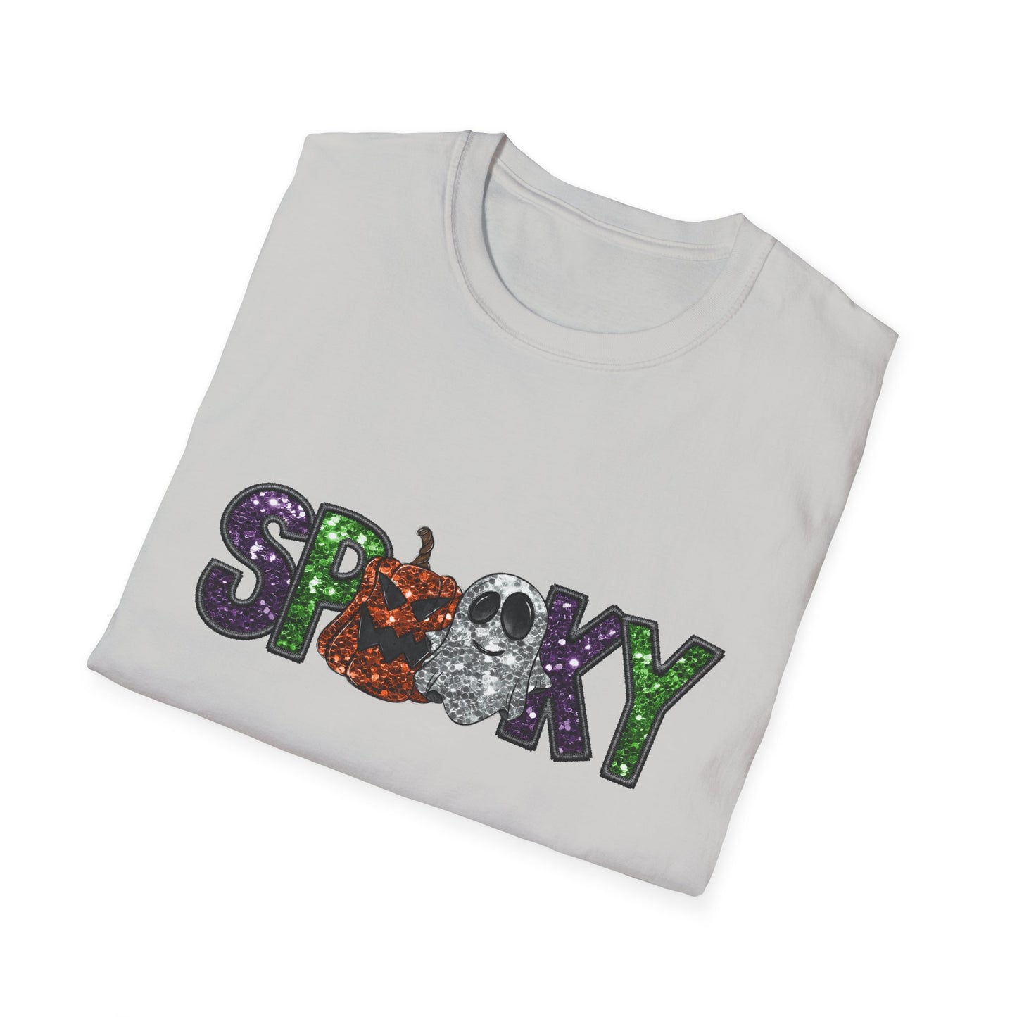 Spooky Halloween T-Shirt, Unisex Softstyle Tee, Autumn Shirt, Halloween Party Apparel, Fall Fashion Top