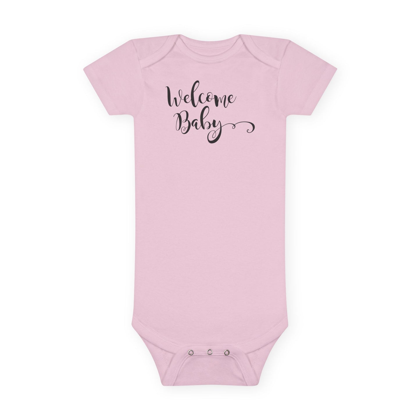 Welcome Baby Short Sleeve Onesie | Newborn Gift, Baby Shower, Cute Outfit, Infant Apparel, Personalized Babywear