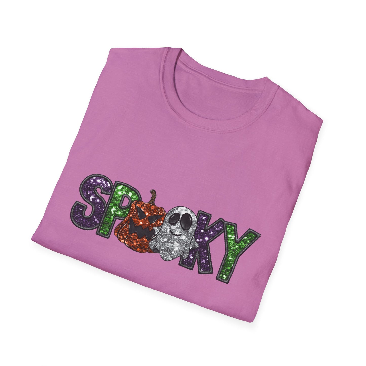 Spooky Halloween T-Shirt, Unisex Softstyle Tee, Autumn Shirt, Halloween Party Apparel, Fall Fashion Top