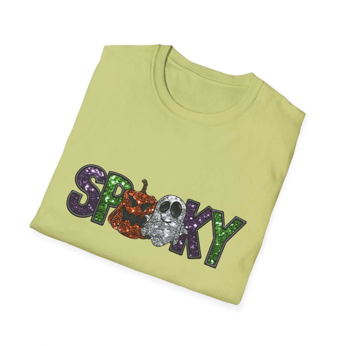 Spooky Halloween T-Shirt, Unisex Softstyle Tee, Autumn Shirt, Halloween Party Apparel, Fall Fashion Top