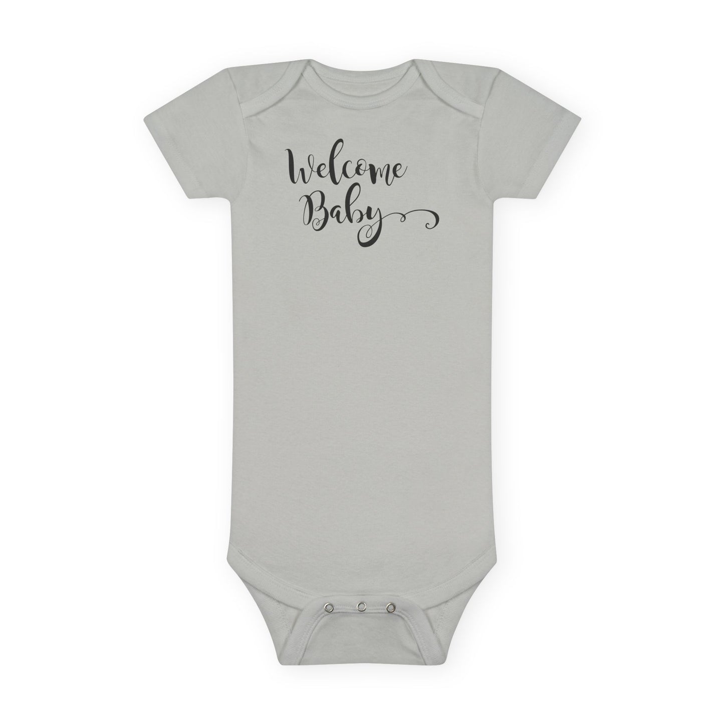 Welcome Baby Short Sleeve Onesie | Newborn Gift, Baby Shower, Cute Outfit, Infant Apparel, Personalized Babywear