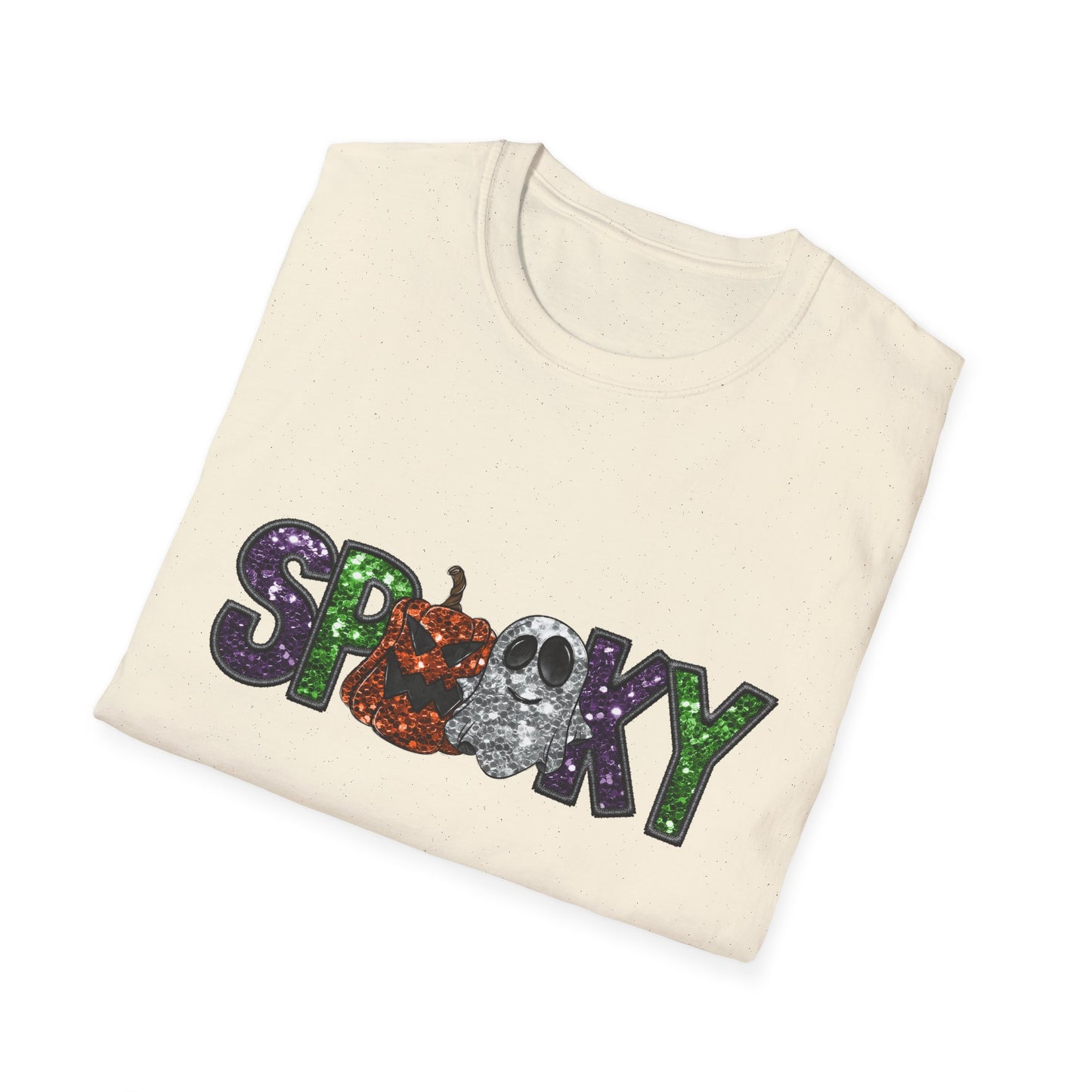 Spooky Halloween T-Shirt, Unisex Softstyle Tee, Autumn Shirt, Halloween Party Apparel, Fall Fashion Top