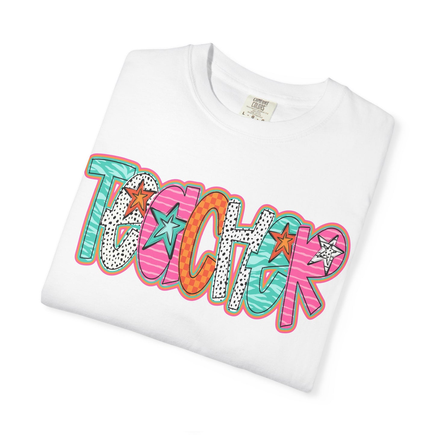Doodle Stars Teacher T-shirt