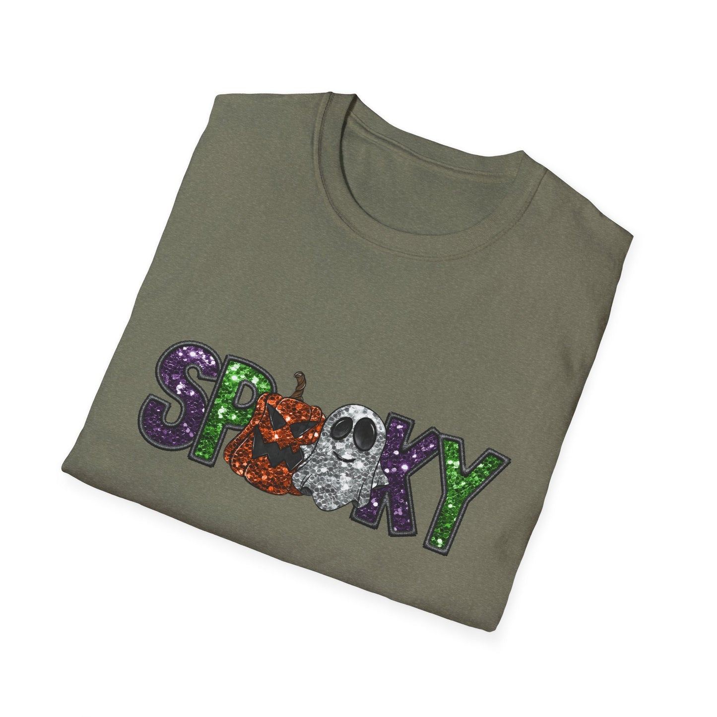 Spooky Halloween T-Shirt, Unisex Softstyle Tee, Autumn Shirt, Halloween Party Apparel, Fall Fashion Top