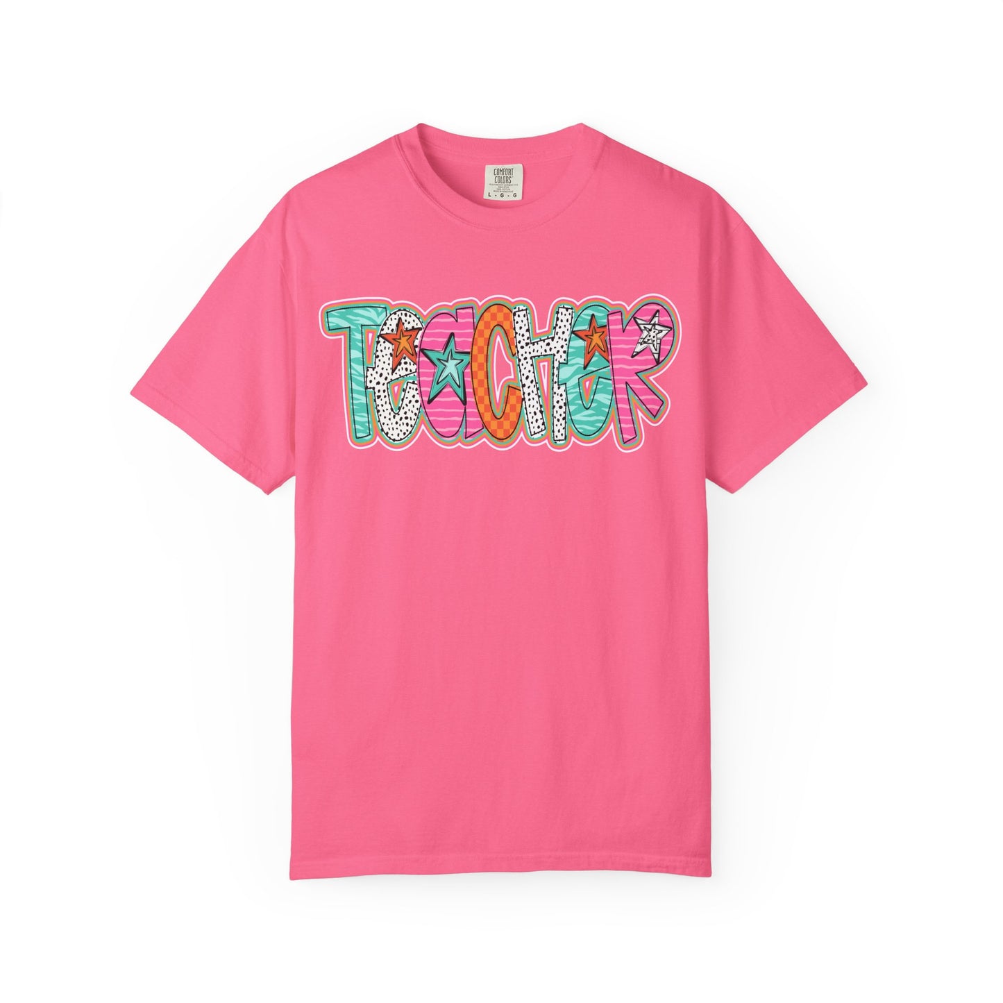 Doodle Stars Teacher T-shirt