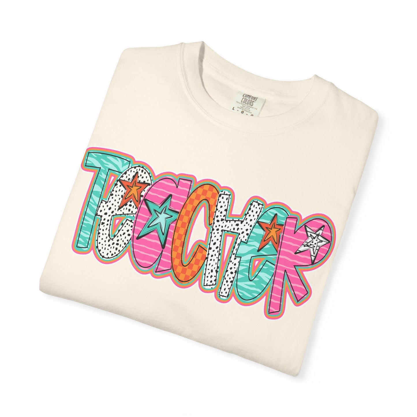 Doodle Stars Teacher T-shirt