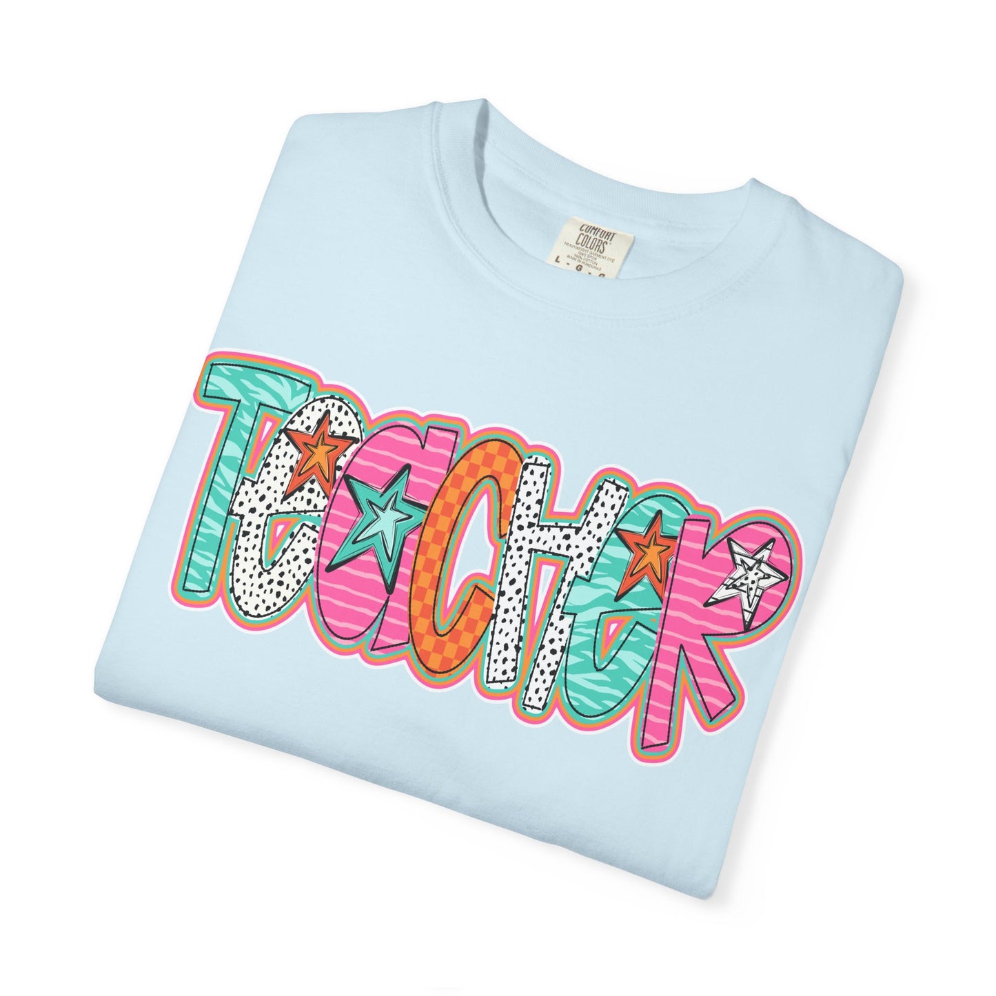 Doodle Stars Teacher T-shirt
