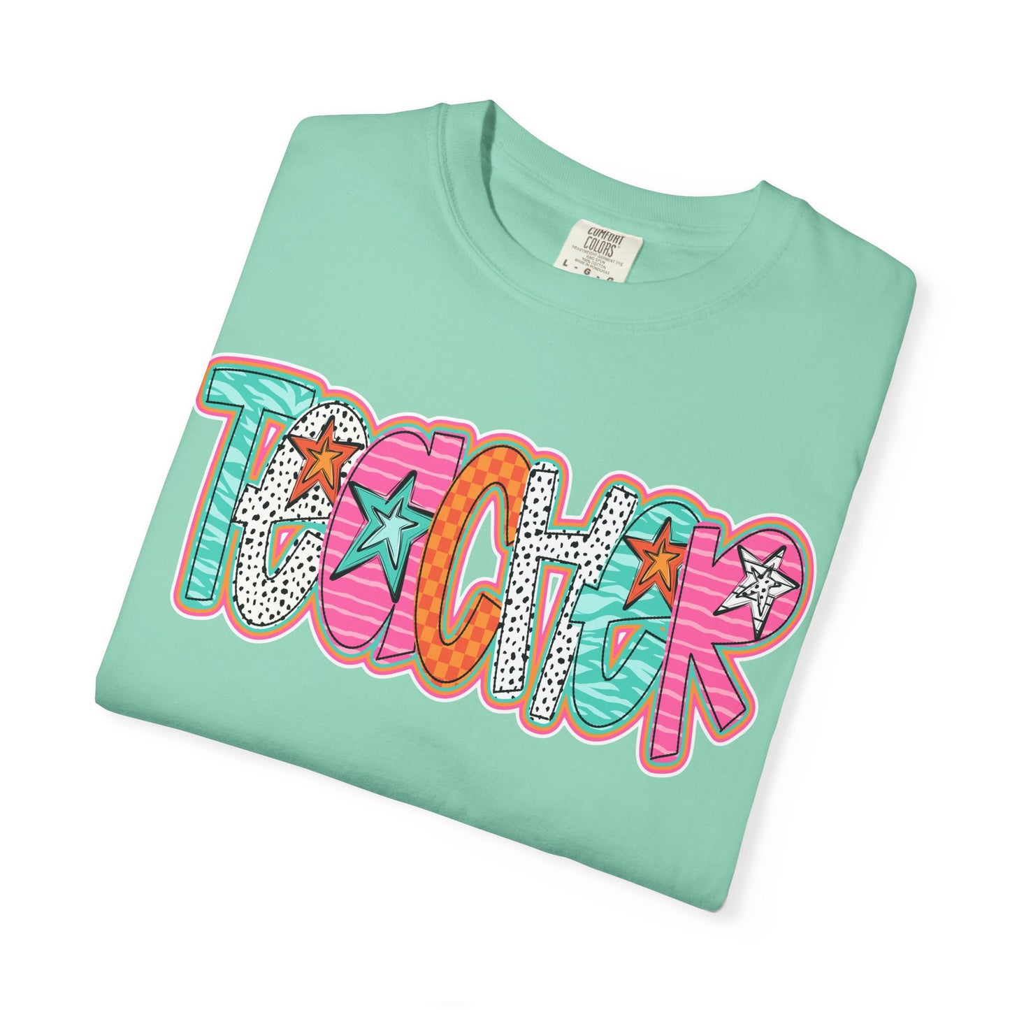 Doodle Stars Teacher T-shirt