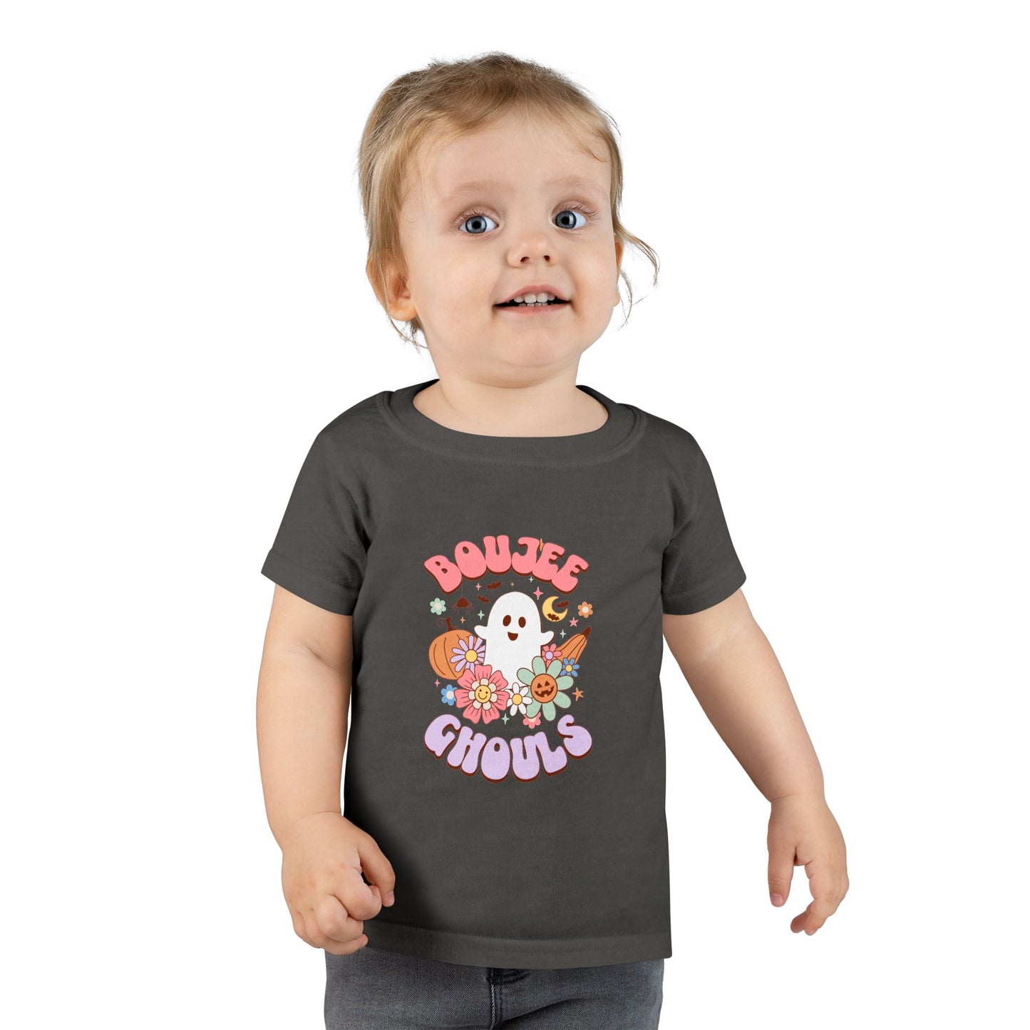 Toddler T-shirt Boujee Ghouls Halloween Not Scary