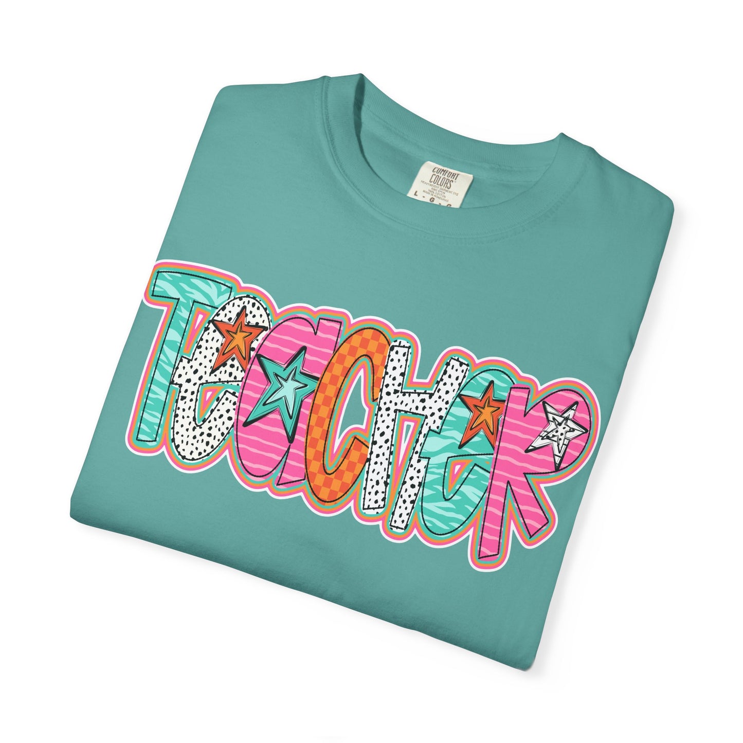 Doodle Stars Teacher T-shirt
