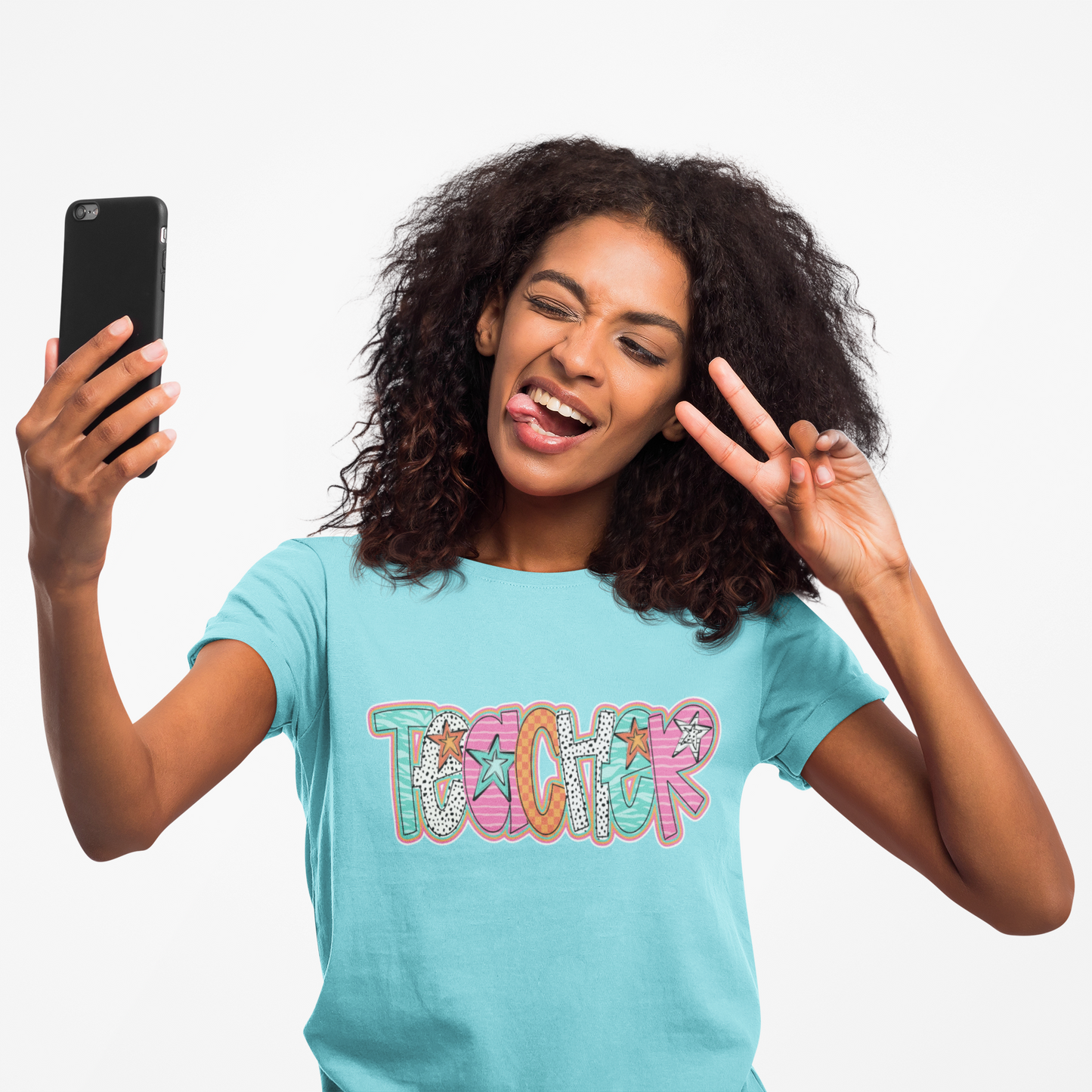 Doodle Stars Teacher T-shirt