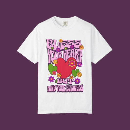 Playful Heart T-Shirt for Positive Vibes, Gifts for Friends, Casual Wear, Self-Care reminders, Summer Festivals
