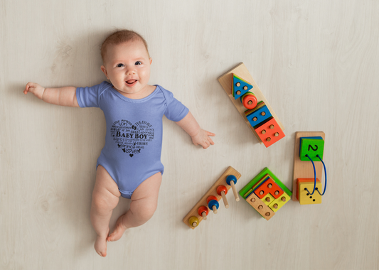 Baby Boy One Piece, Cute Infant Bodysuit, Baby Shower Gift, Adorable Newborn Outfit, Baby Clothing, Heart Design Cute Apparel