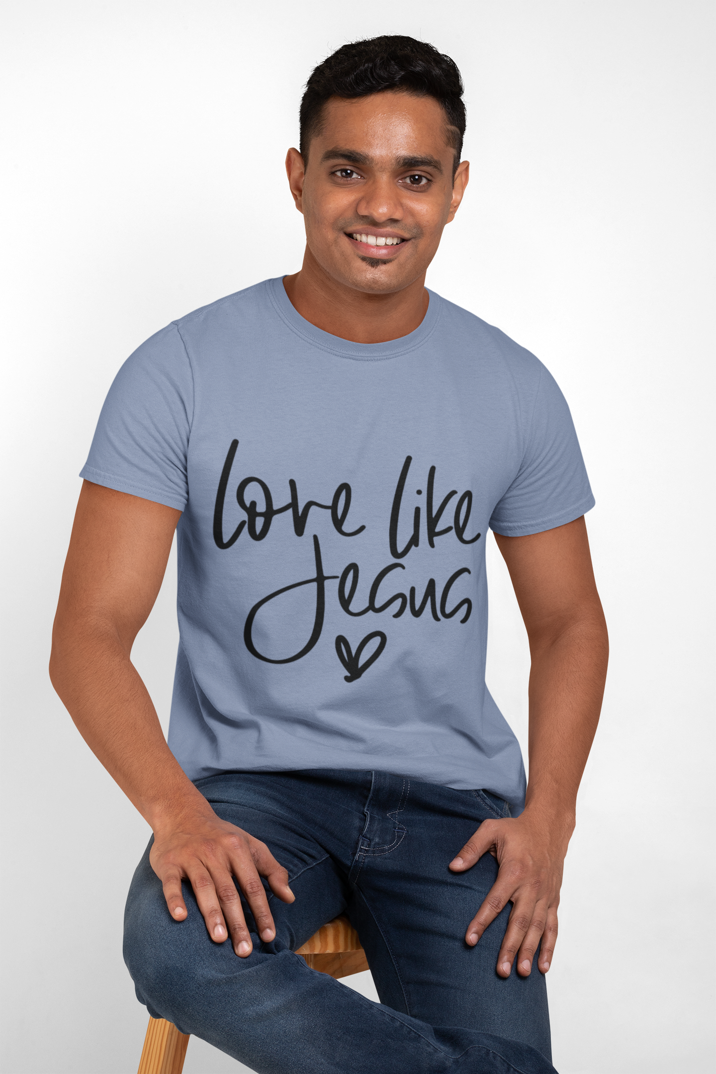 Love Like Jesus Unisex Garment-Dyed T-Shirt, Christian Gift, Faith-Based Apparel, Inspirational Shirt, Religious T-shirt