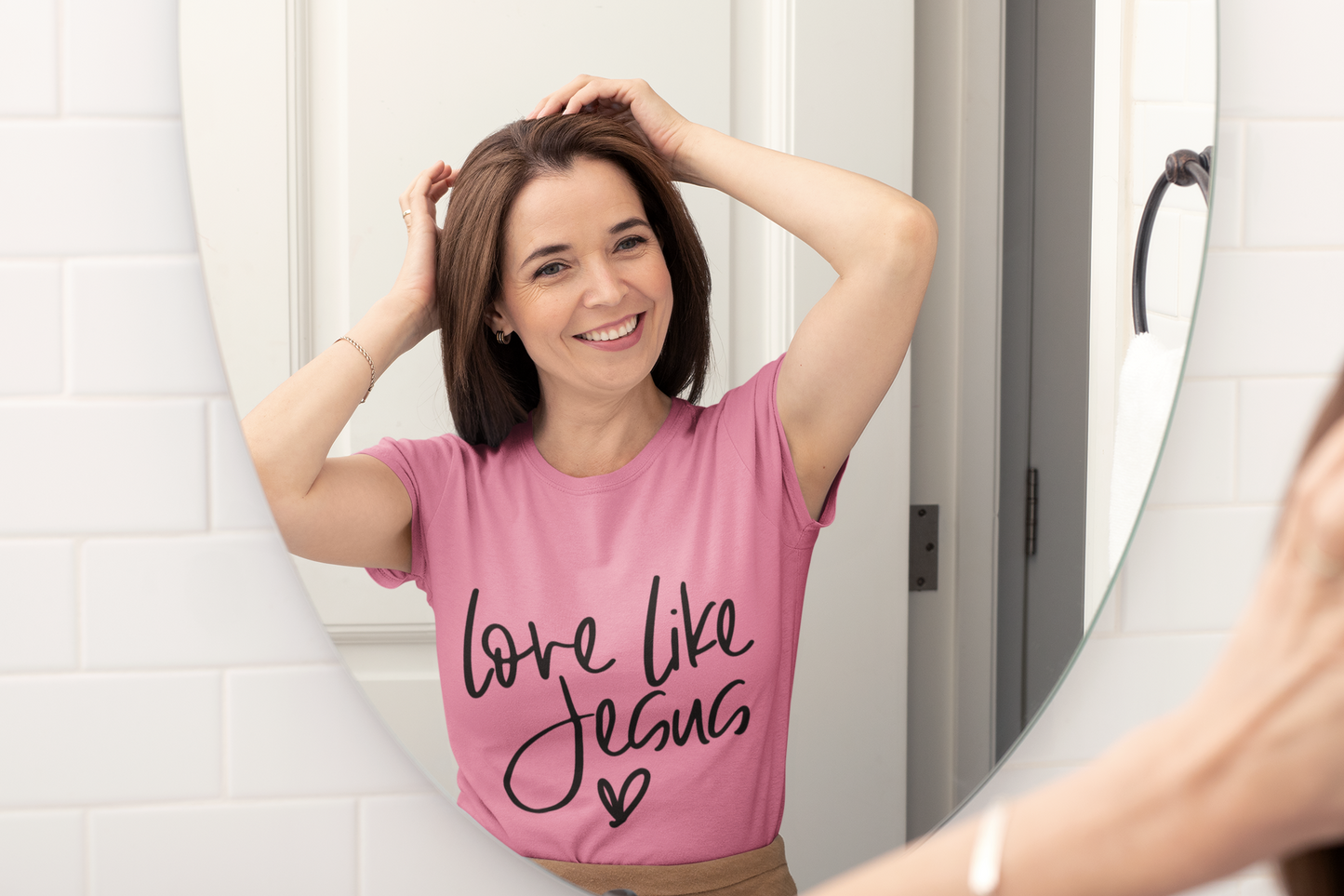 Love Like Jesus Unisex Garment-Dyed T-Shirt, Christian Gift, Faith-Based Apparel, Inspirational Shirt, Religious T-shirt