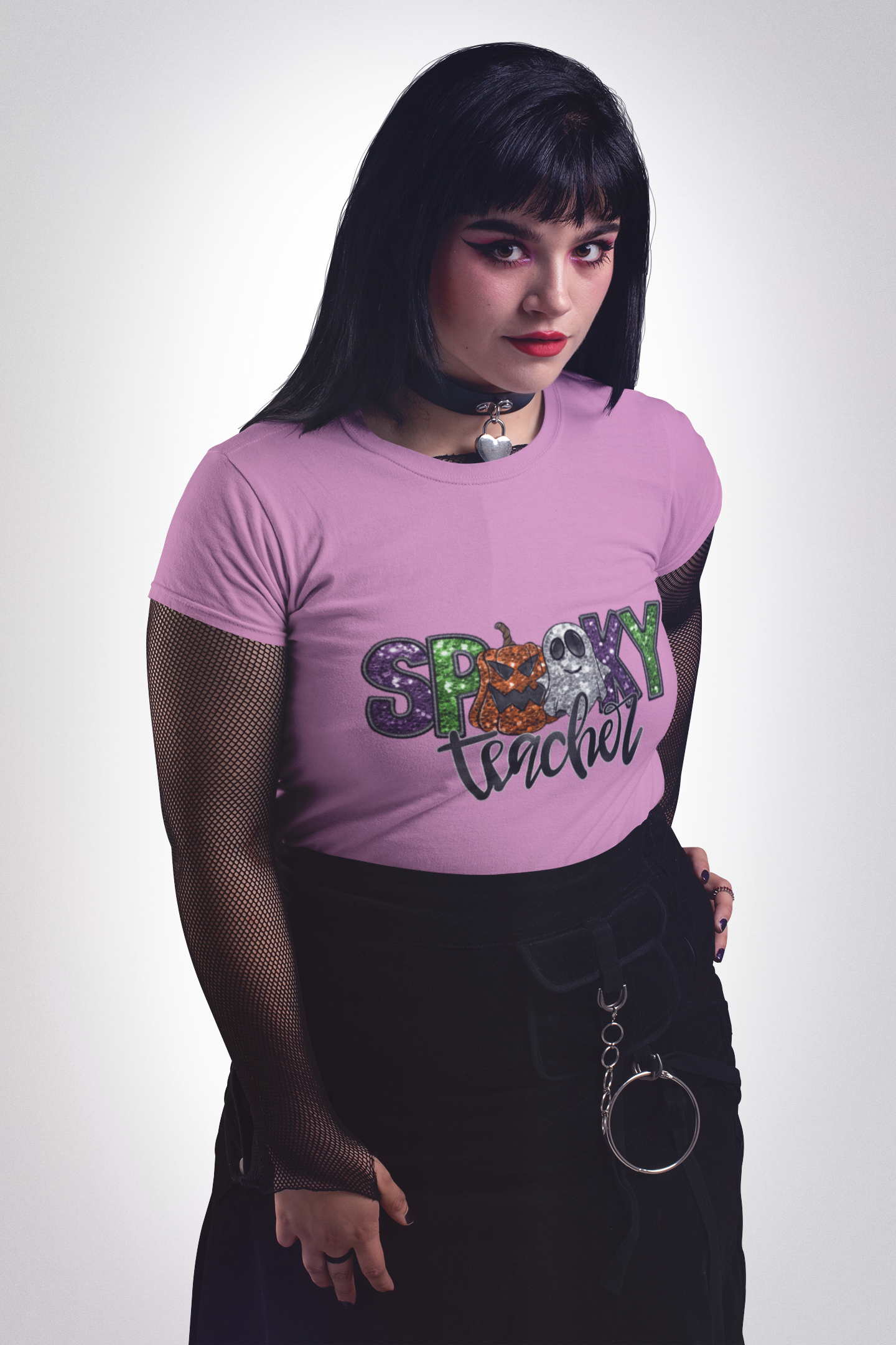 Spooky Teacher T-Shirt, Halloween Gift, Teacher Appreciation, Fun Casual Wear, Autumn Fashion, Unisex Softstyle Tee