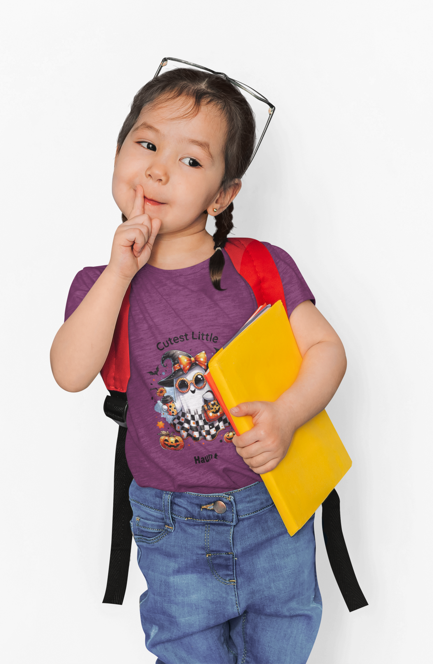 Cutest Little Haunt – Cute Halloween Shirt for Girls | Toddler & Kids Ghost Tee