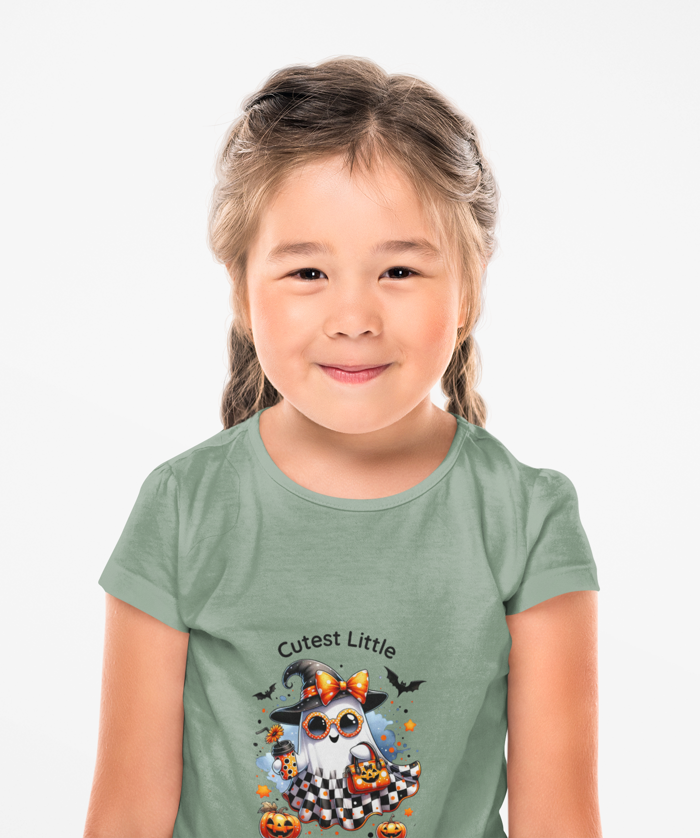 Cutest Little Haunt – Cute Halloween Shirt for Girls | Toddler & Kids Ghost Tee