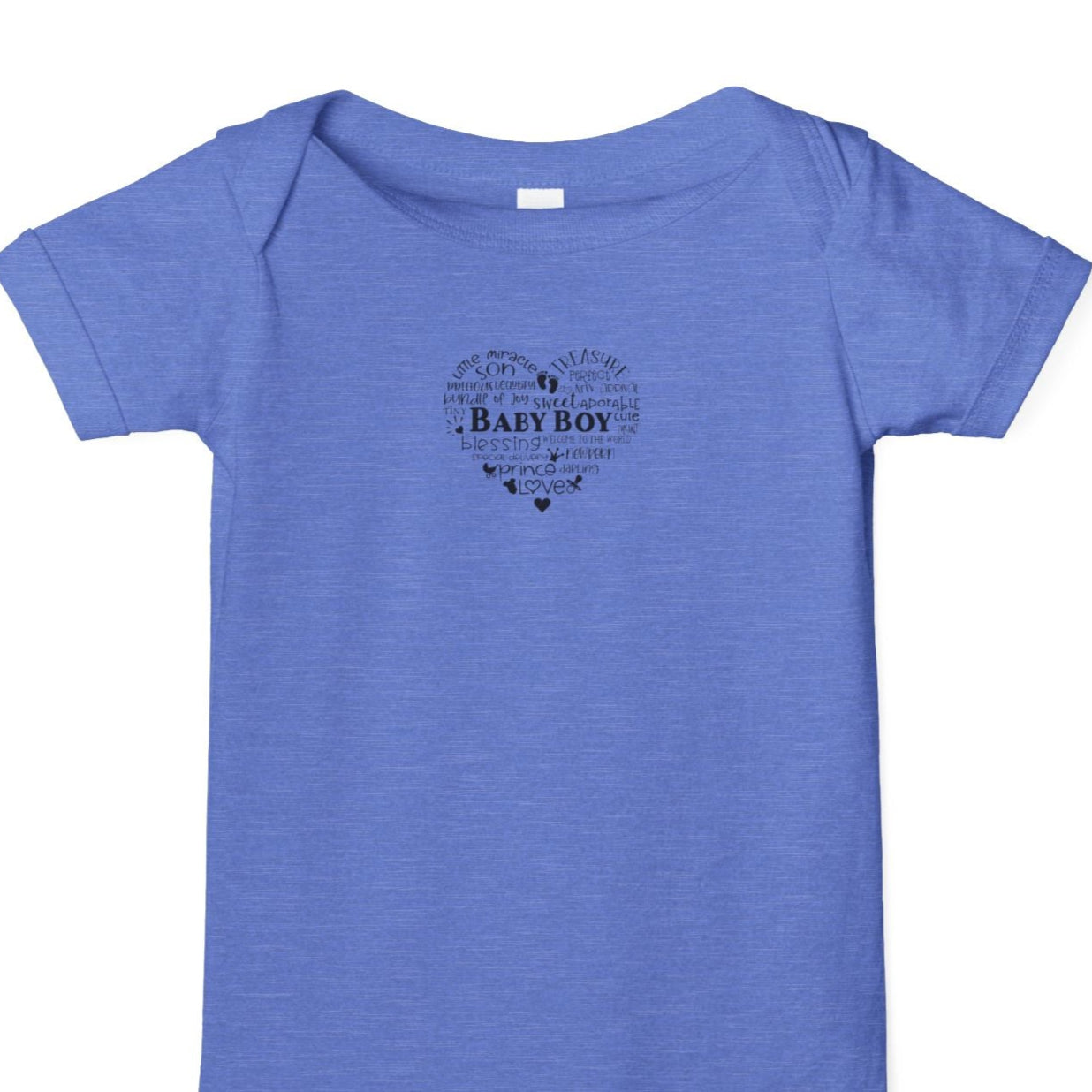 Baby Boy One Piece, Cute Infant Bodysuit, Baby Shower Gift, Adorable Newborn Outfit, Baby Clothing, Heart Design Cute Apparel