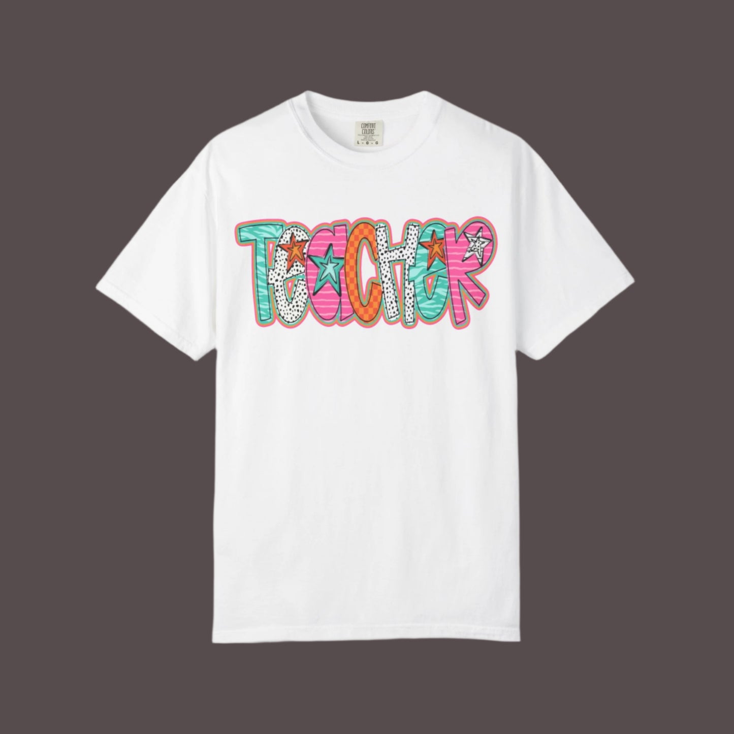 Doodle Stars Teacher T-shirt