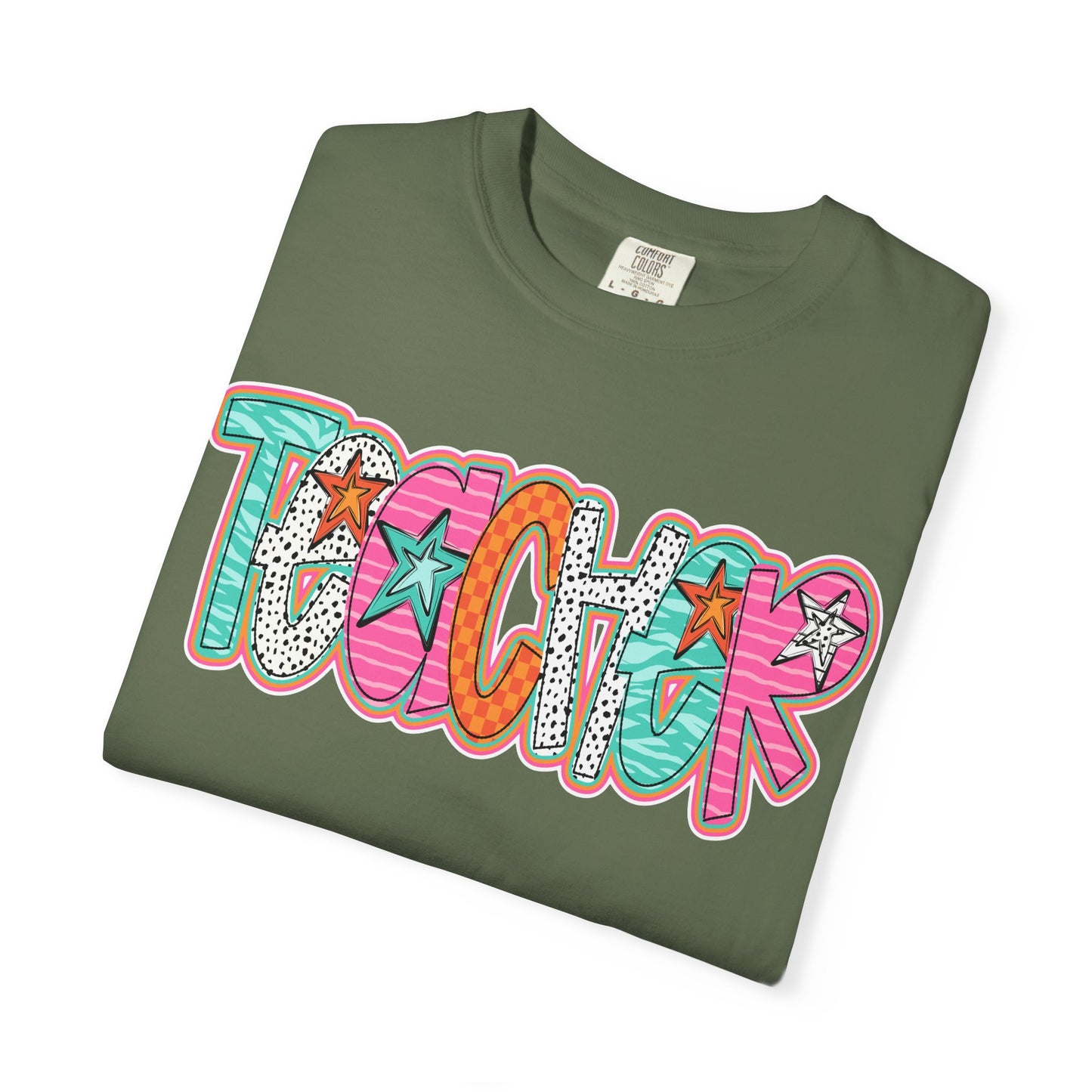Doodle Stars Teacher T-shirt