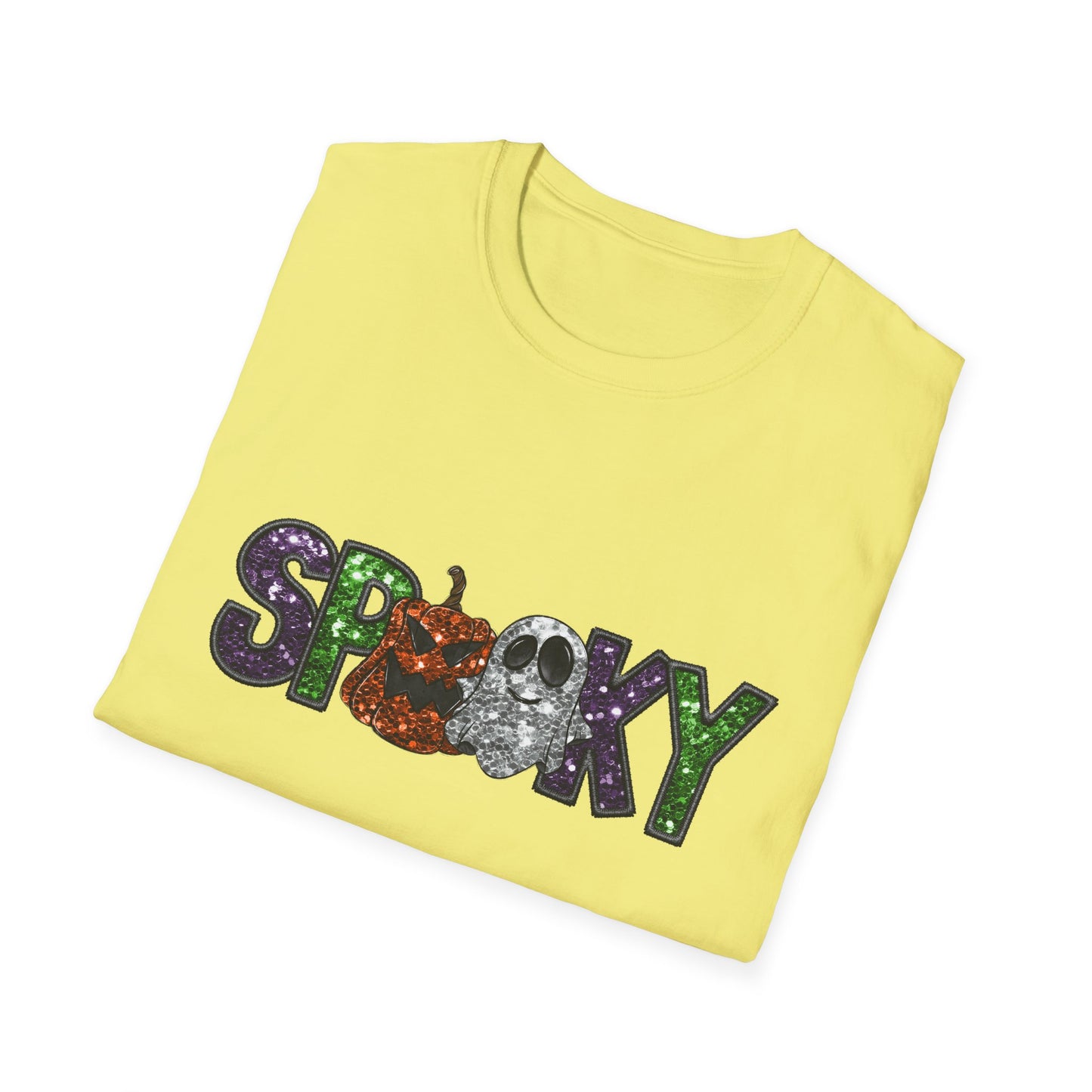 Spooky Halloween T-Shirt, Unisex Softstyle Tee, Autumn Shirt, Halloween Party Apparel, Fall Fashion Top