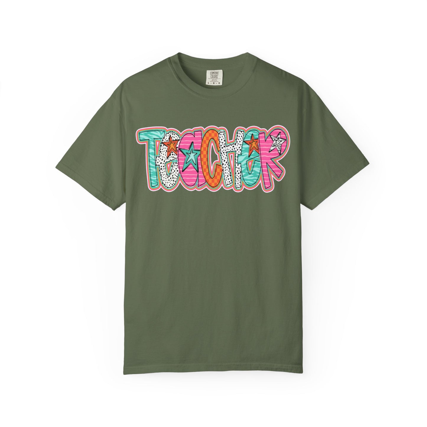 Doodle Stars Teacher T-shirt