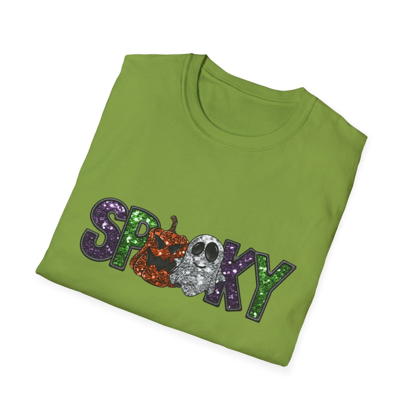 Spooky Halloween T-Shirt, Unisex Softstyle Tee, Autumn Shirt, Halloween Party Apparel, Fall Fashion Top